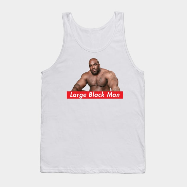 Large Black Man Tank Top by giovanniiiii